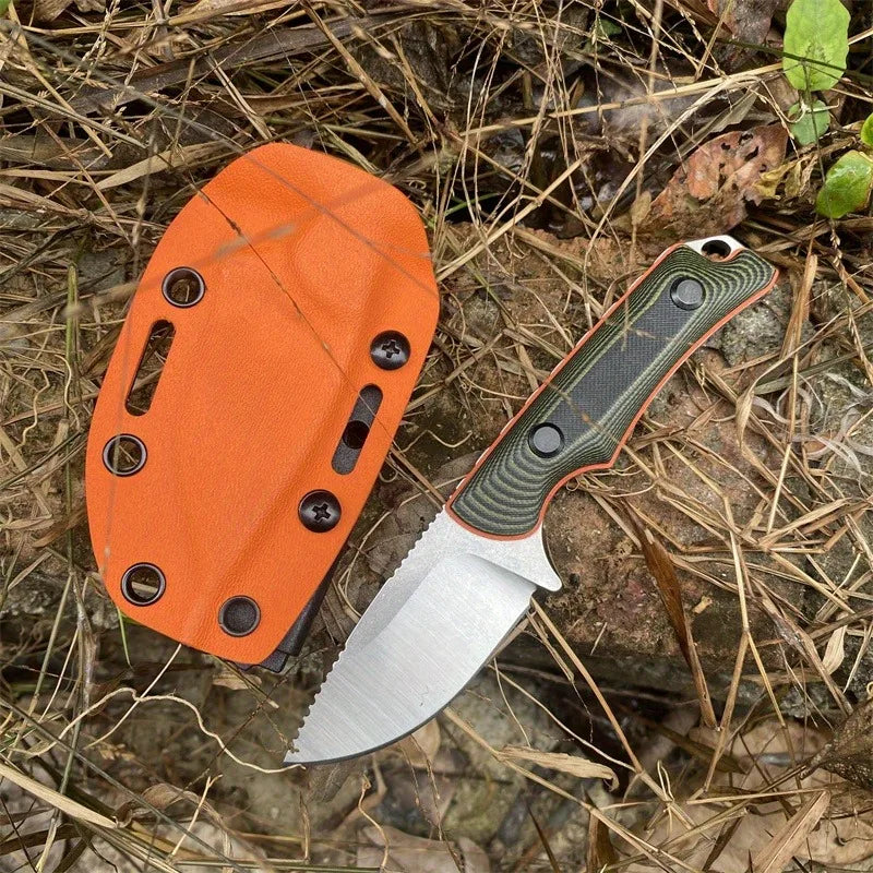 BM 15017 Two-tone G10 Handle 8Cr13Mov Blade Fixed Blade Straight Knife Outdoor Hunting Self-defense EDC with Sheath Knives
