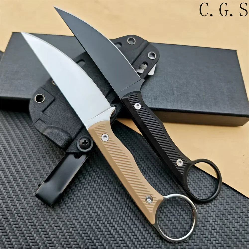 Speedgoat Fixed Blade Outdoor Straight Knife Nylon Wave Fiber Handle EDC Outdoor Hunting Survival Portable with Kydex Knives